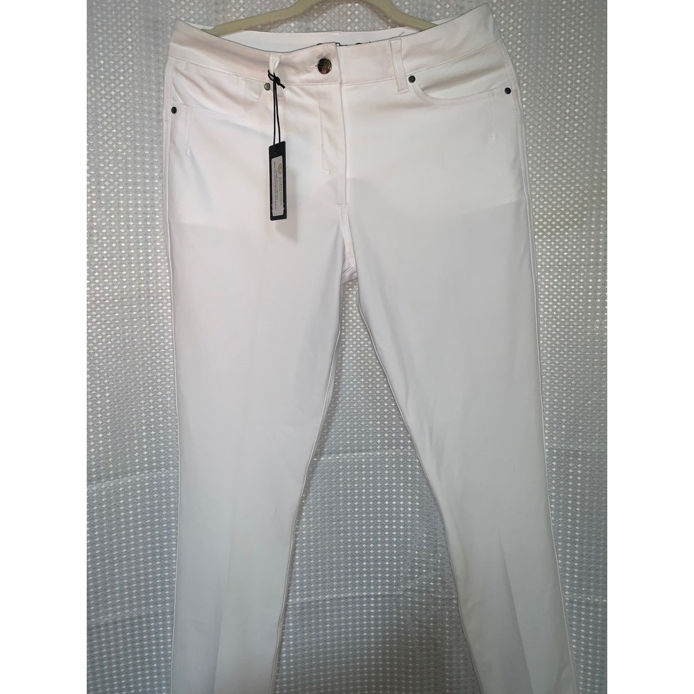 Straight Down White Golf Pants Womens Medium NWT Performance Stretch NOTE